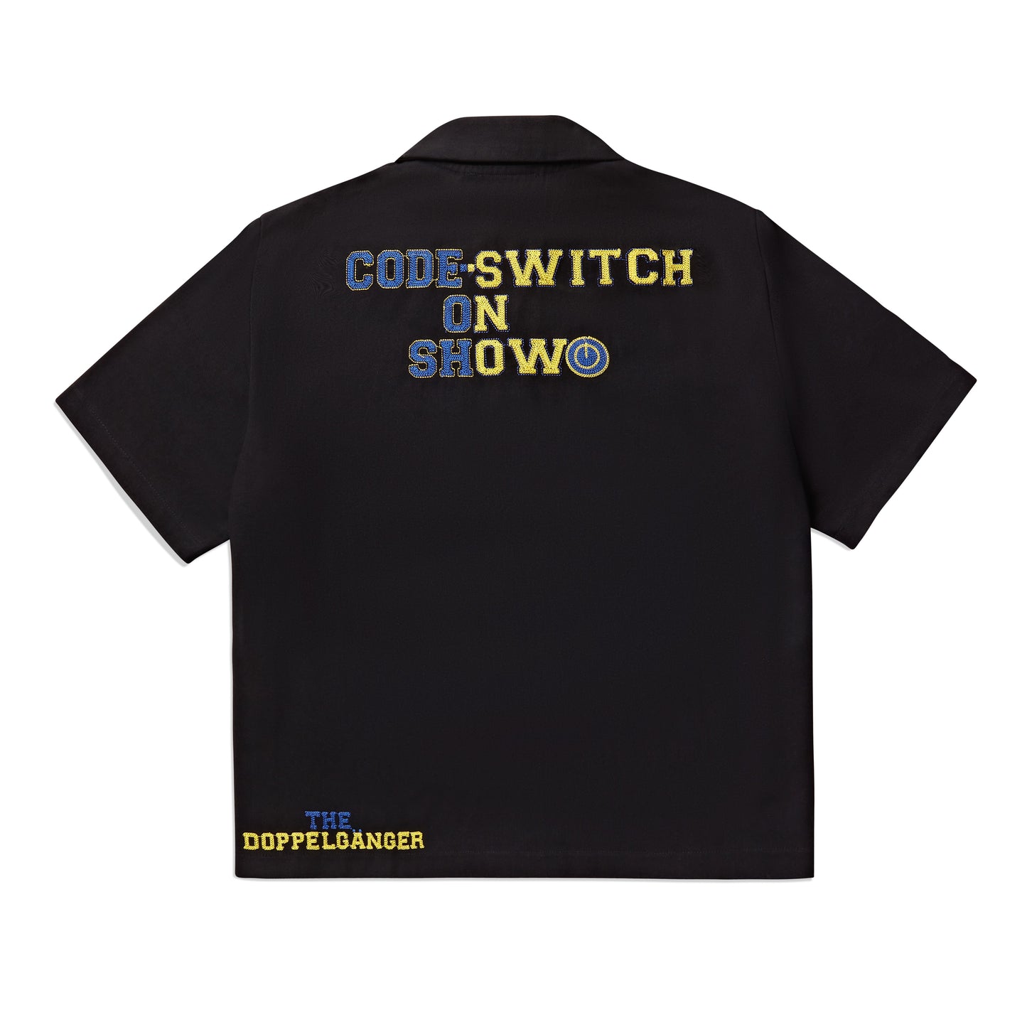 Code Switch  short sleeve denim overshirt back